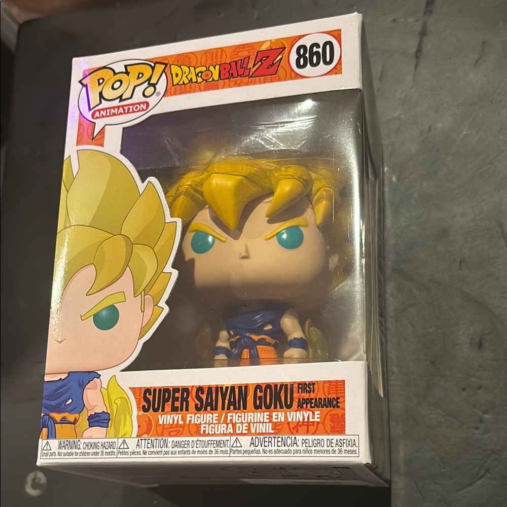 Funko Pop Animation Figure with Yellow Hair